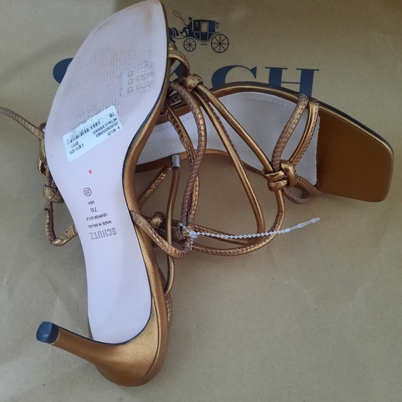 New SCHTUZ Belize Strappy Tie Sandals - Picture 6 of 7